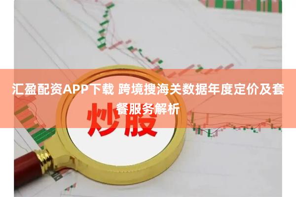 汇盈配资APP下载 跨境搜海关数据年度定价及套餐服务解析
